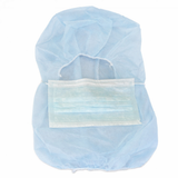 Capuz de Polipropileno con Mascarilla Integrada AZUL - Suministros Profesionales