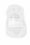 Capuz de Polipropileno con Mascarilla Integrada BLANCO - Suministros Profesionales
