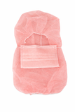 Capuz de Polipropileno con Mascarilla Integrada ROJO - 500 Uds. - Suministros Profesionales