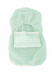 Capuz de Polipropileno con Mascarilla Integrada VERDE - Suministros Profesionales