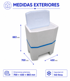 Nevera isotérmica profesional 140 L | Alto aislamiento térmico para transporte y conservación - Suministros Profesionales