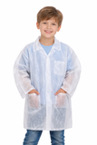 Bata infantil cierre frontal con velcro BLANCO 50 Uds. - Suministros Profesionales