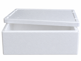 Caja EPS 32,20 L para transporte en frío | Caja isotérmica de porexpán con tapa