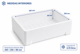 Caja EPS 4,70 L para transporte en frío | Caja isotérmica de porexpán con tapa - Suministros Profesionales