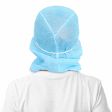 Capuz de Polipropileno con Mascarilla Integrada AZUL - Suministros Profesionales