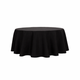 Mantel Redondo de Tela 148cm Negro 10 Uds - Suministros Profesionales